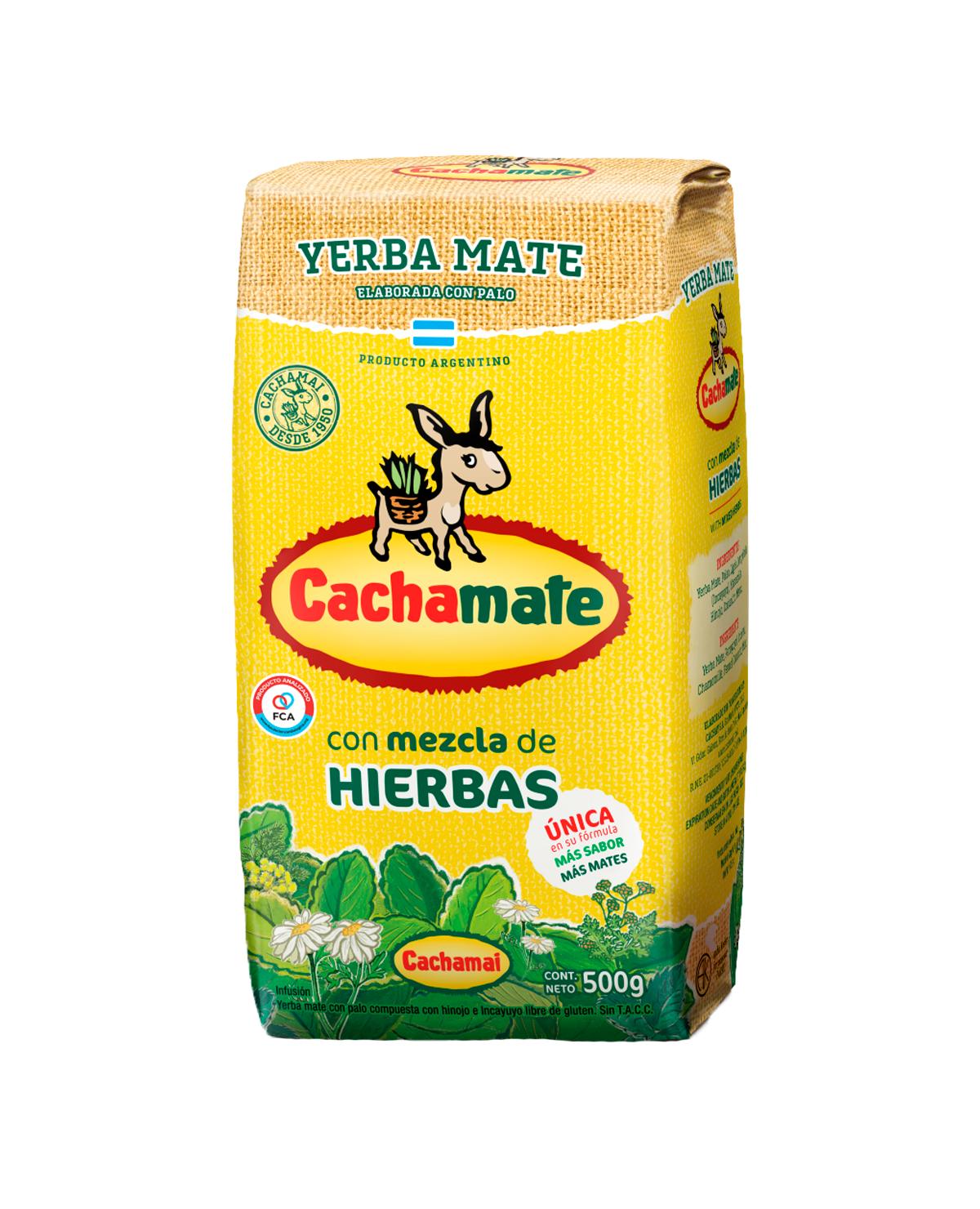Yerba Mate Cachamate Hierbas (Amarilla) 500 Gr